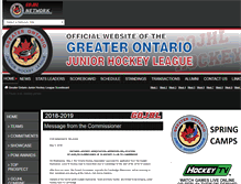 Tablet Screenshot of gojhl.ca